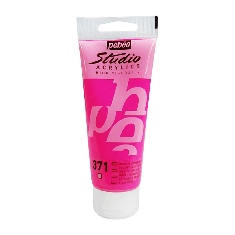 PEBEO Studio Acrylics HV 100ml Fluorescent Rose