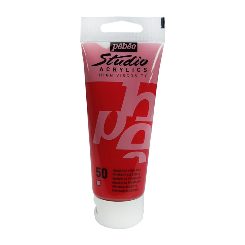 PEBEO Studio Acrylics High Viscosity 100ml Primary Magenta