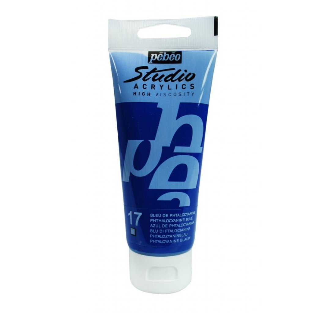 PEBEO Studio Acrylics High Viscosity 100ml Phthalocyanine Blue