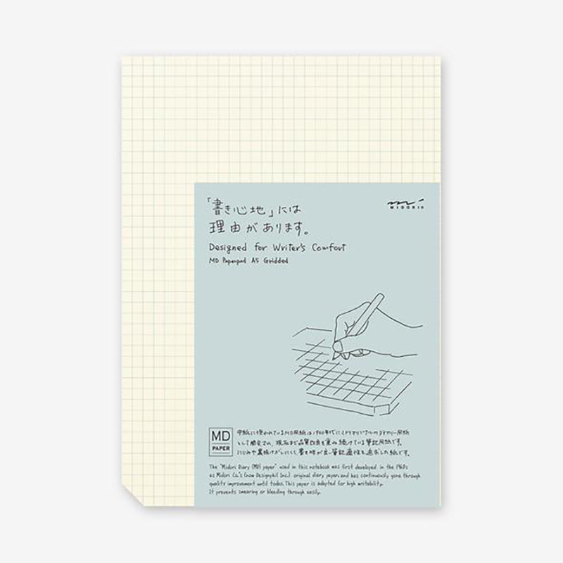 MIDORI MD Paper Pad A5 Gridded English Caption