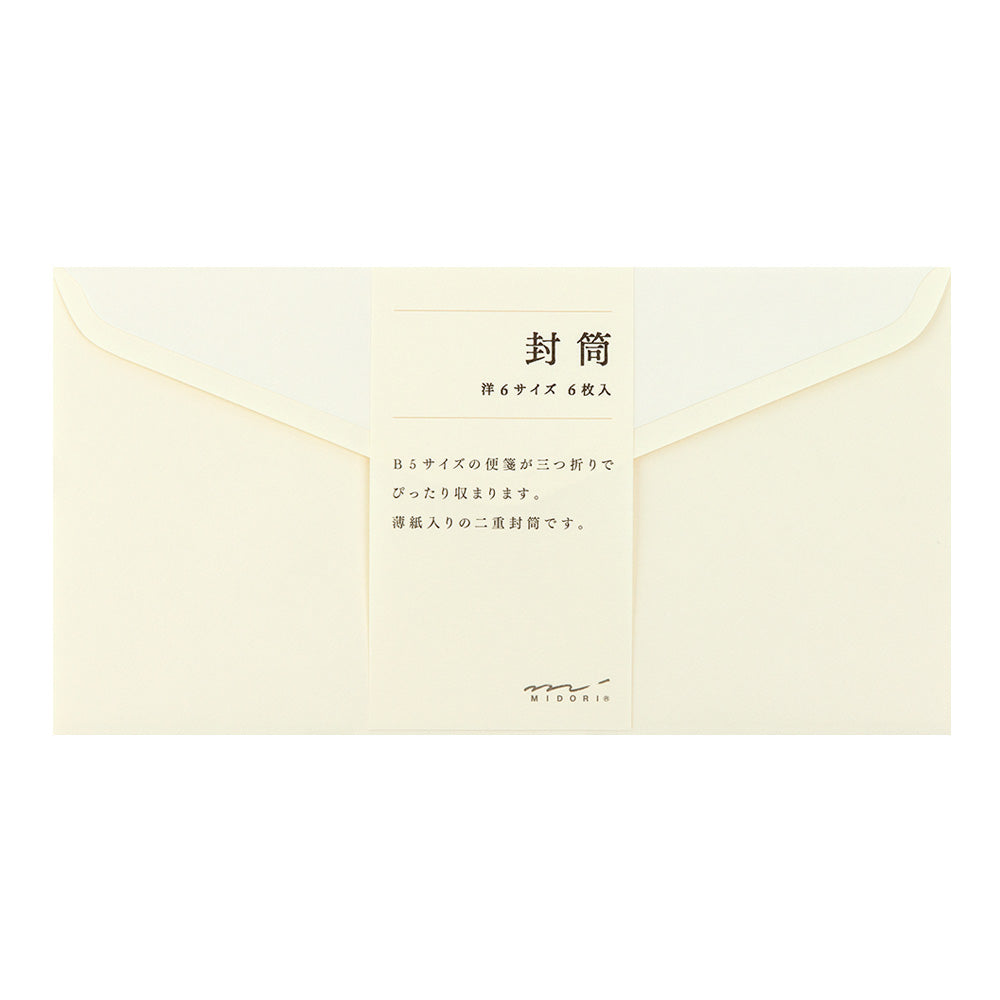 MIDORI MD Envelope H102 x W196 MD Cream