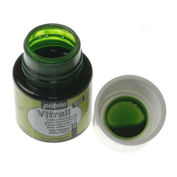 PEBEO Vitrail Transparent 45ml Apple Green