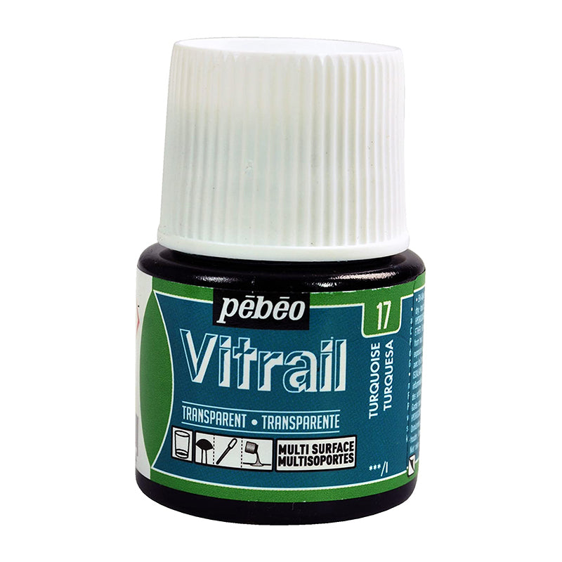 PEBEO Vitrail Transparent 45ml Turquoise