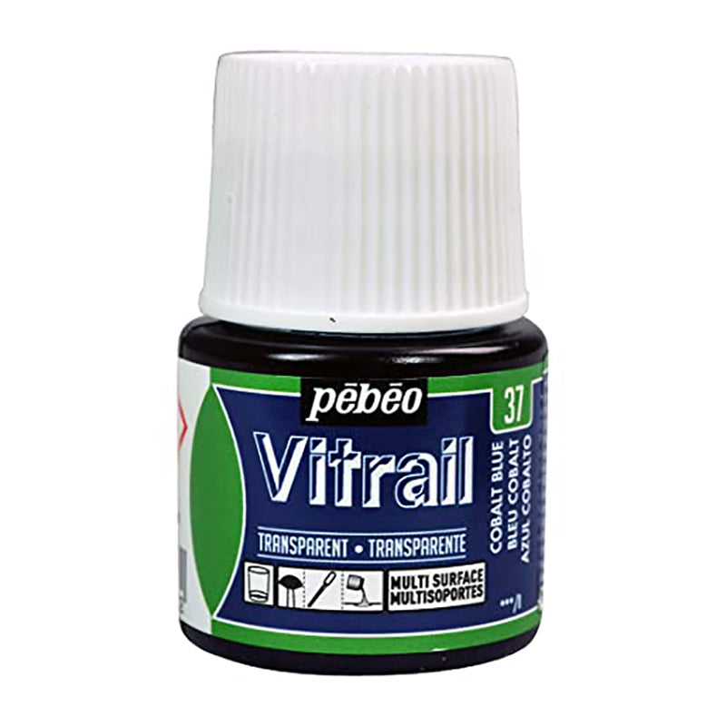 PEBEO Vitrail Transparent 45ml Cobalt Blue