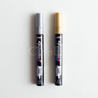 PEBEO 4Artist Marker Duo Set of 2 4mm Gold&Silver