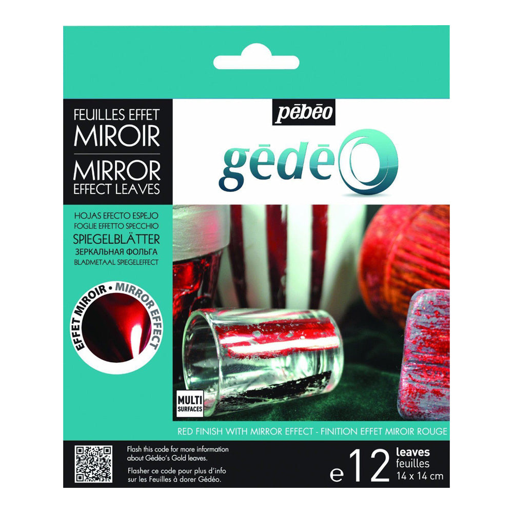 PEBEO gedeo Gilding Mirror Effect Leaf-Red