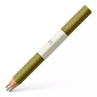 GRAF VON FABER CASTELL Guilloche 3 Graphite Pencils Olive Green
