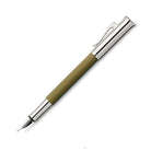 GRAF VON FABER CASTELL Guilloche Olive Green Fountain Pen-Medium
