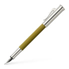 GRAF VON FABER CASTELL Guilloche Olive Green Fountain Pen-Broad