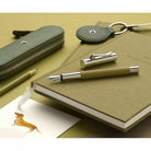 GRAF VON FABER CASTELL Guilloche Olive Green Fountain Pen-Broad