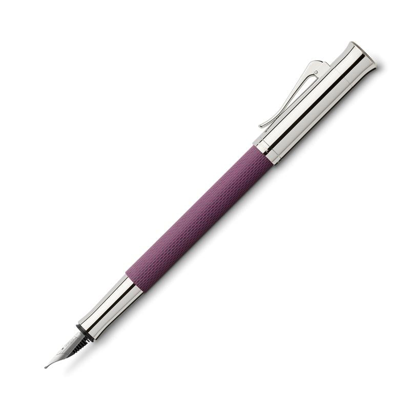 GRAF VON FABER CASTELL Guilloche Violet Fountain Pen-Medium