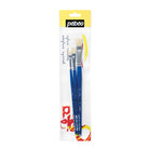 PEBEO Brush Set Flat White Bristle 4/8/12 3s