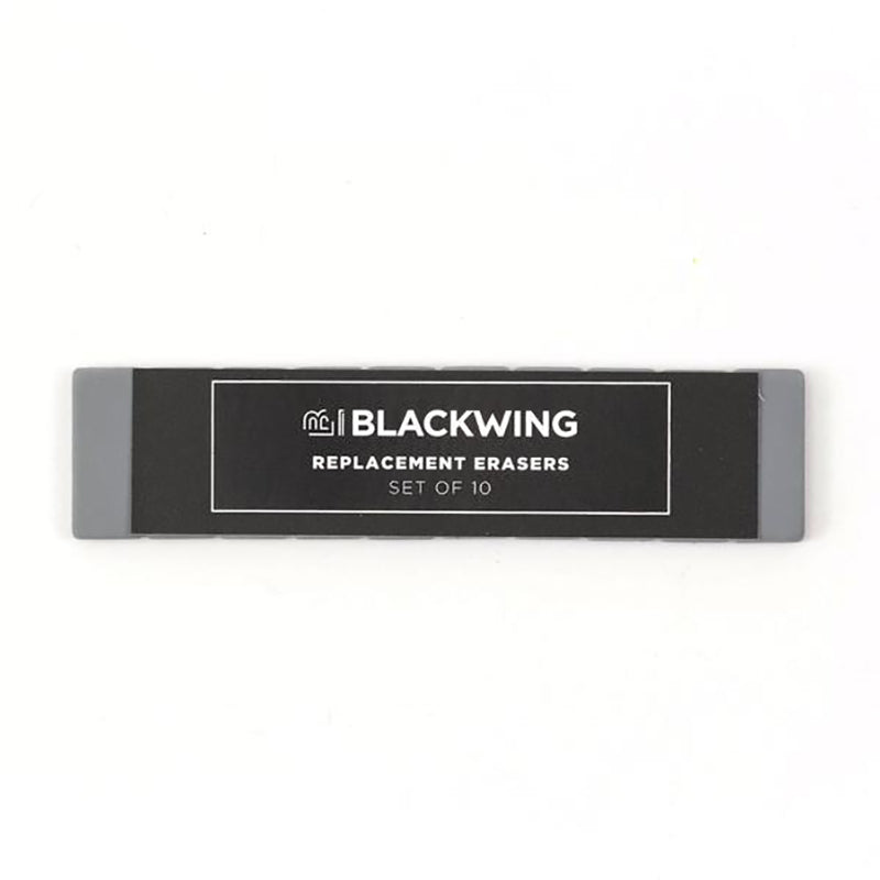 BLACKWING Replacement Erasers-Grey x10