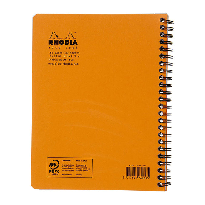 RHODIA Classic Notebook A5+ 160x210mm Lined Orange Default Title
