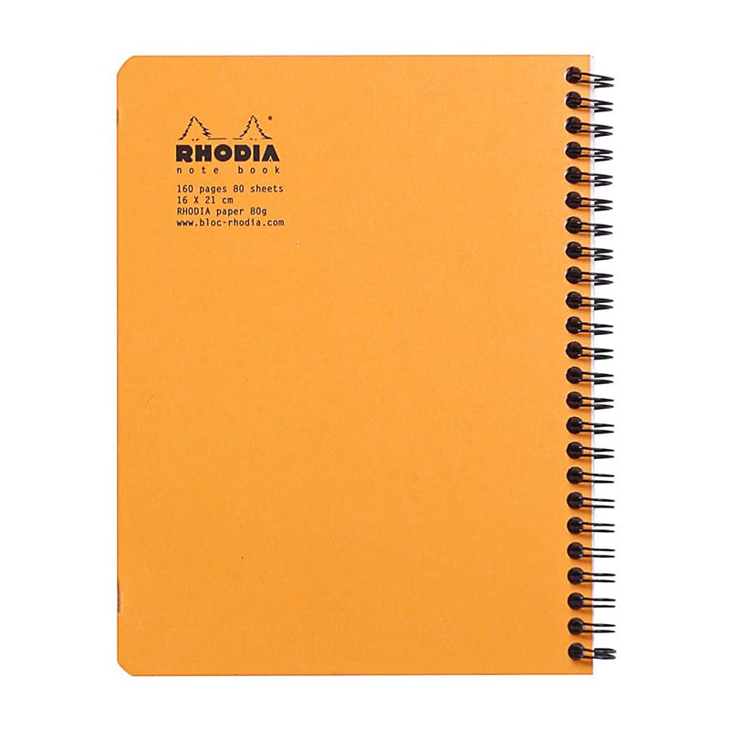 RHODIA Classic Notebook A5+160x210mm 5x5 Sq Orange Default Title