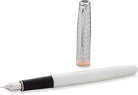 PARKER Sonnet II Metal and Pearl Pink with Chrome Trim Fountain Pen-Medium 18K Gold Nib