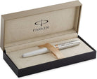 PARKER Sonnet II Metal and Pearl Pink with Chrome Trim Fountain Pen-Medium 18K Gold Nib