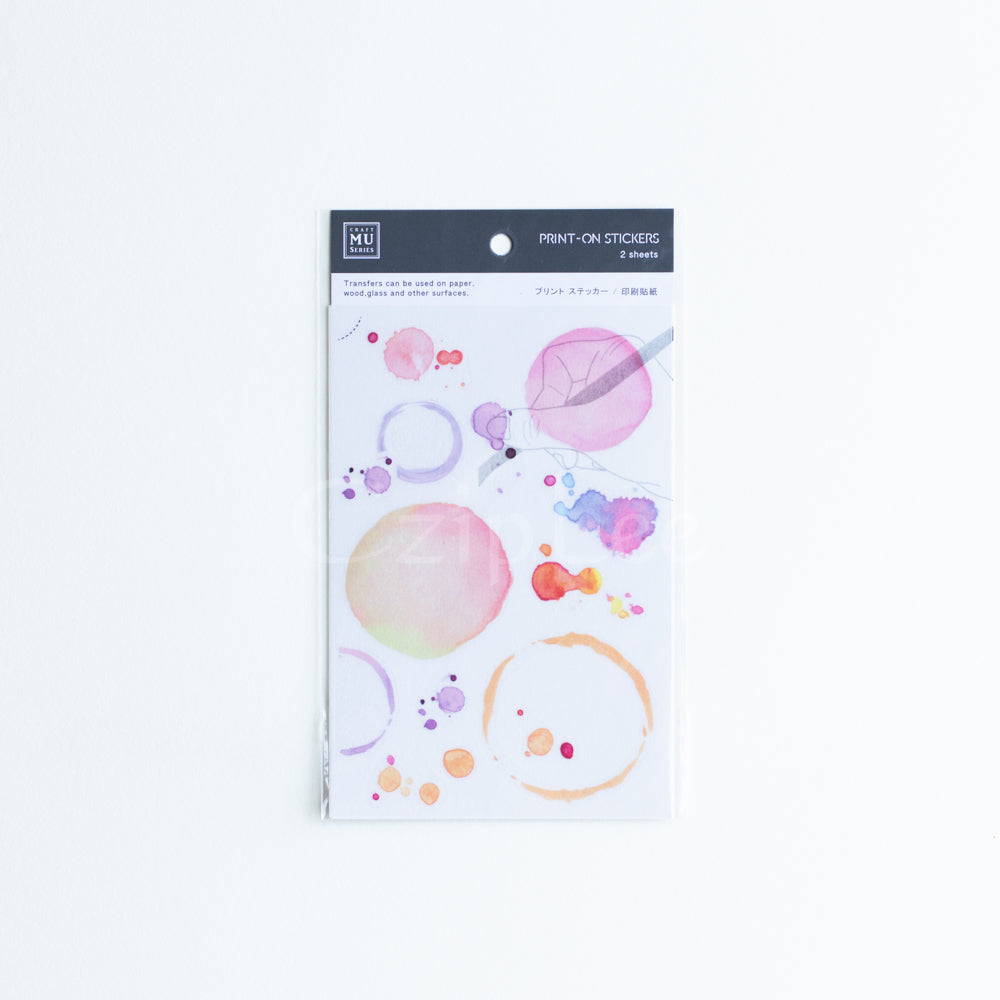 MU Print-On Sticker 2s 007-Orange Soda