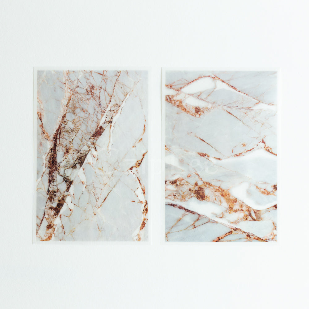 MU Print-On Sticker 2s 002-Cracking Marble