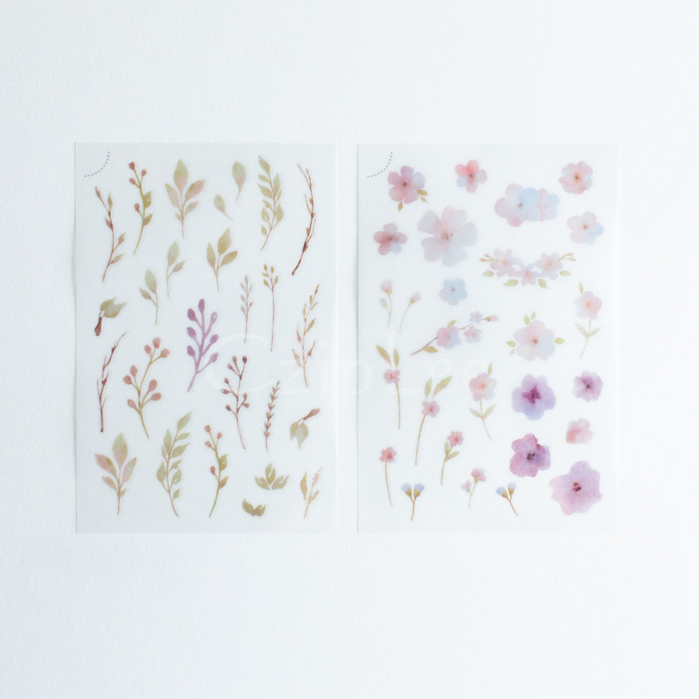 MU Print-On Sticker 2s 013-Pastel Spring Flowers