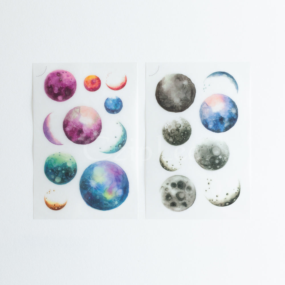 MU Print-On Sticker 2s 026-Outer Space Planets