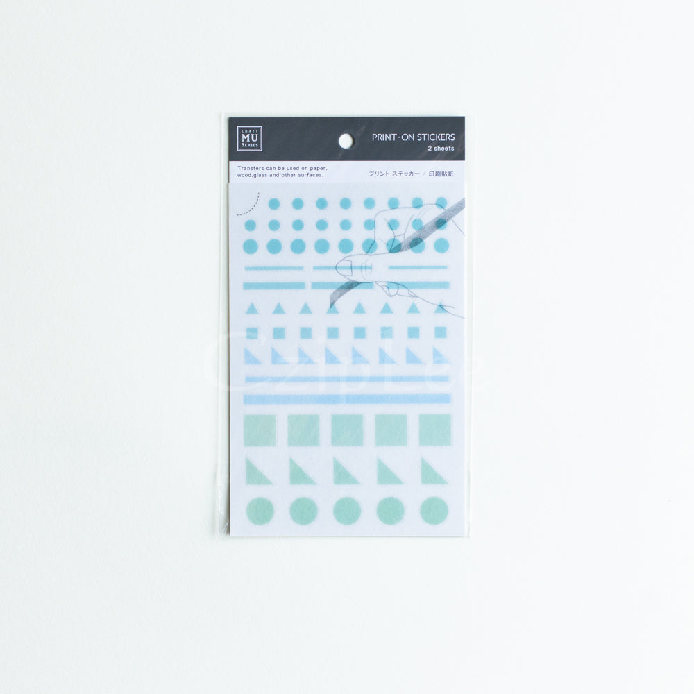 MU Print-On Sticker 2s 025-Geometric