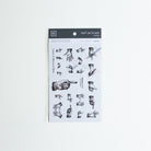 MU Print-On Sticker 2s 018-Black&White