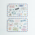 MU Print-On Sticker 2s 017-Travel Postmarks