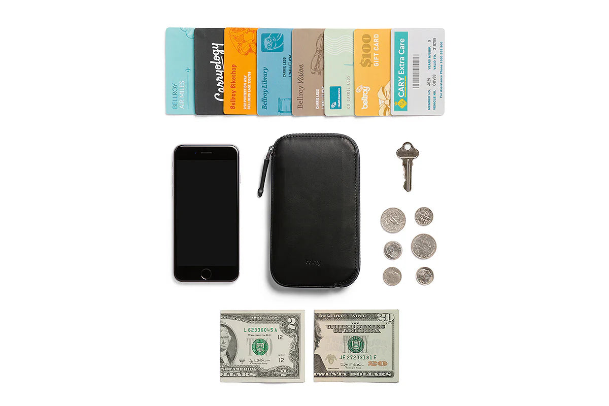BELLROY All-Condition Phone Pocket Leather Charcoal