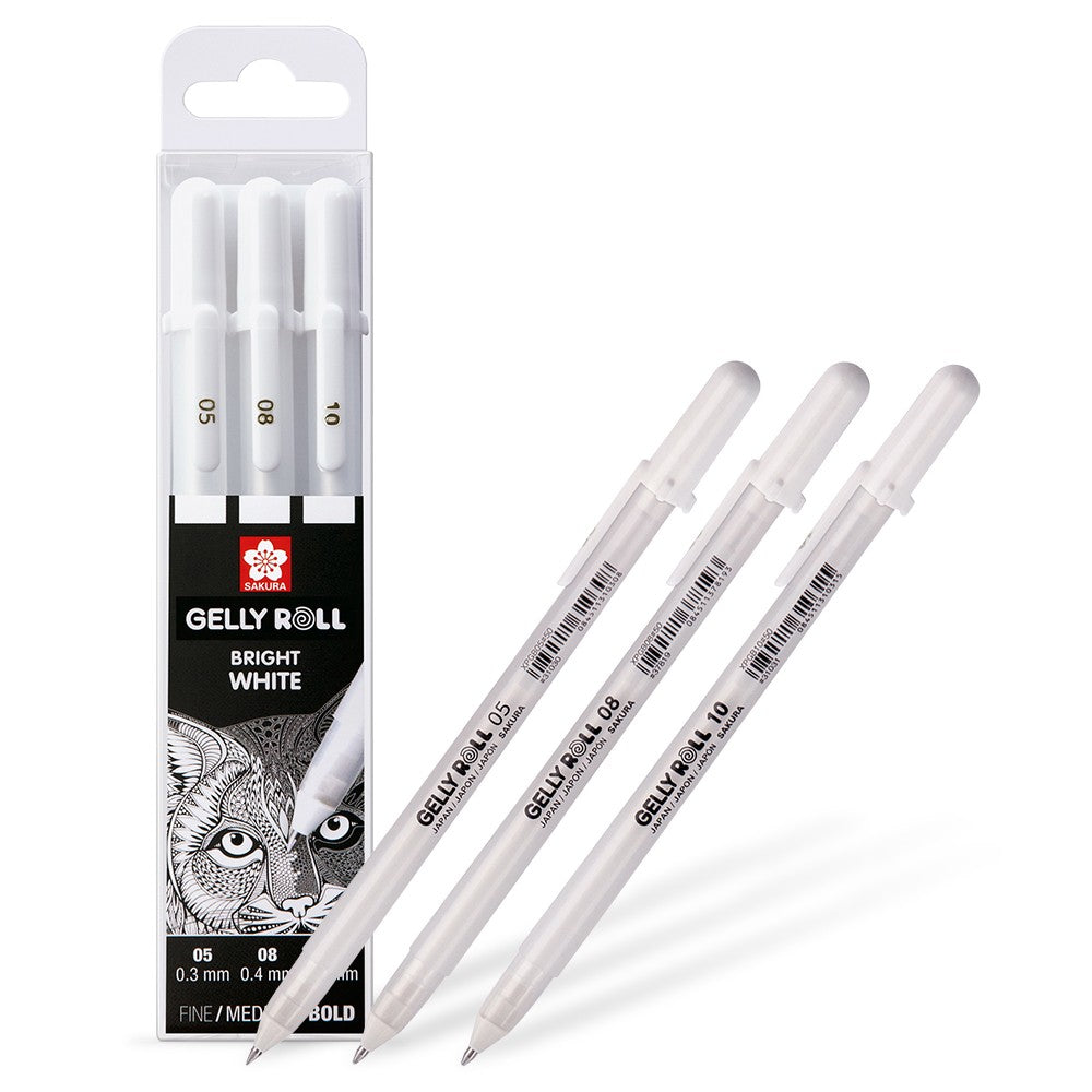 SAKURA Gelly Roll Regular White 3pcs Set