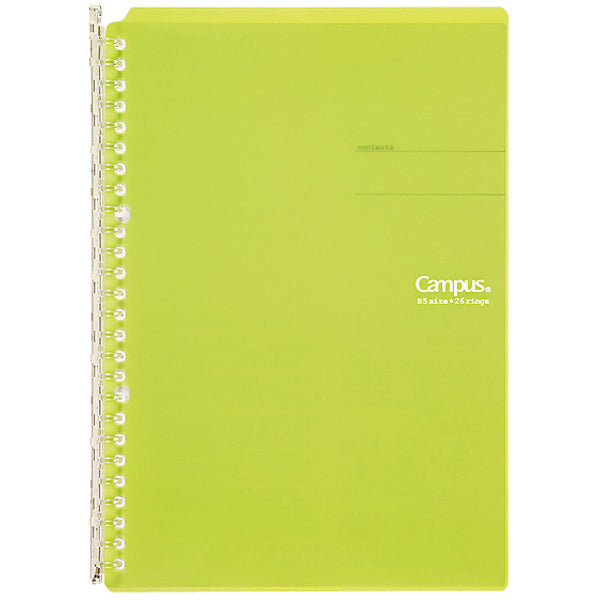 KOKUYO Smart Ring Notebook B5 Yellow Green Default Title