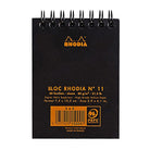 RHODIA Classic Notepad A7 75x105mm 5x5 Sq Black Default Title