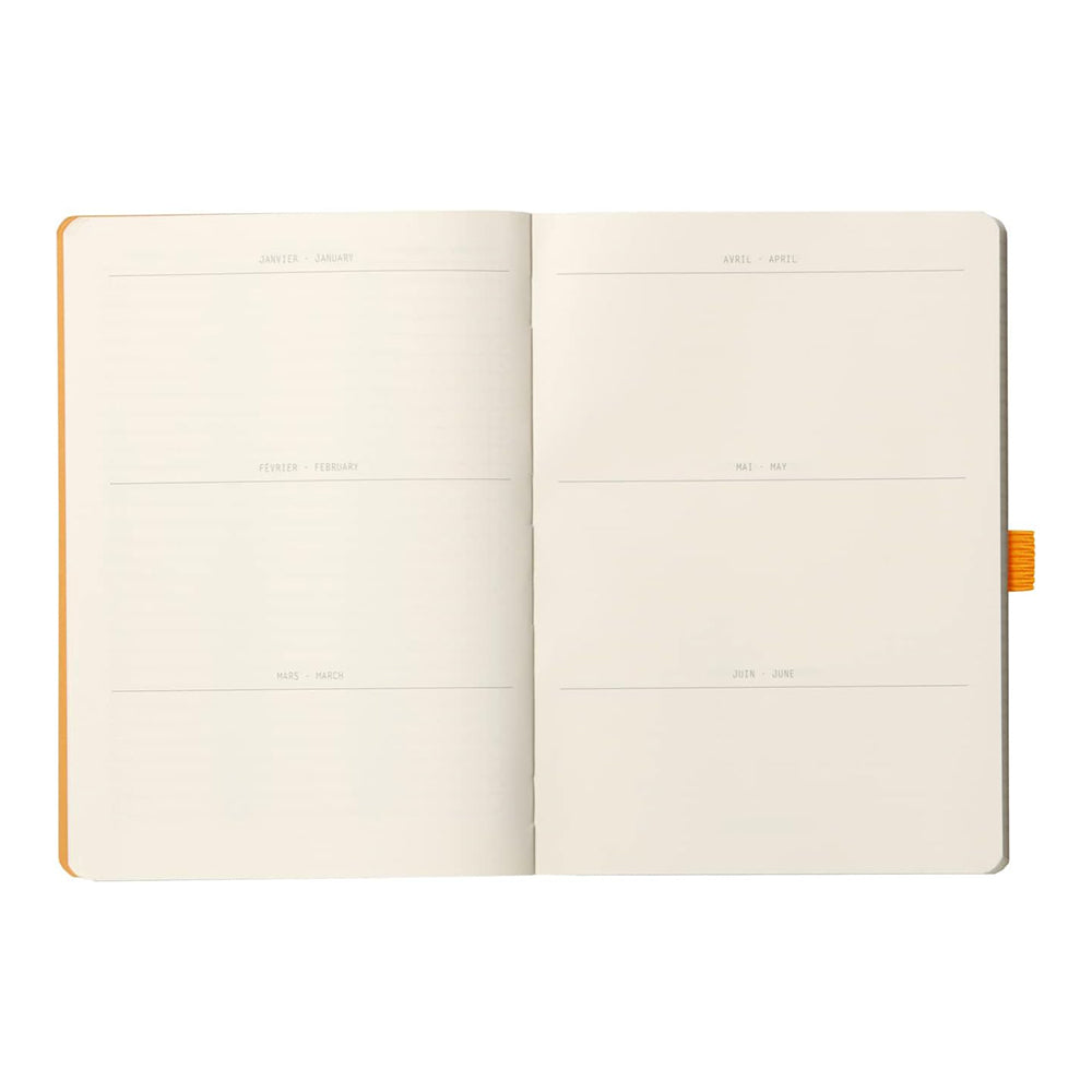 RHODIArama Goalbook A5 Ivory Dot Soft-Silver