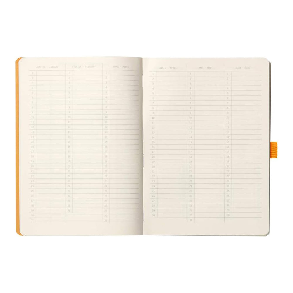 RHODIArama GoalBook A5 5x5 Sq Orange