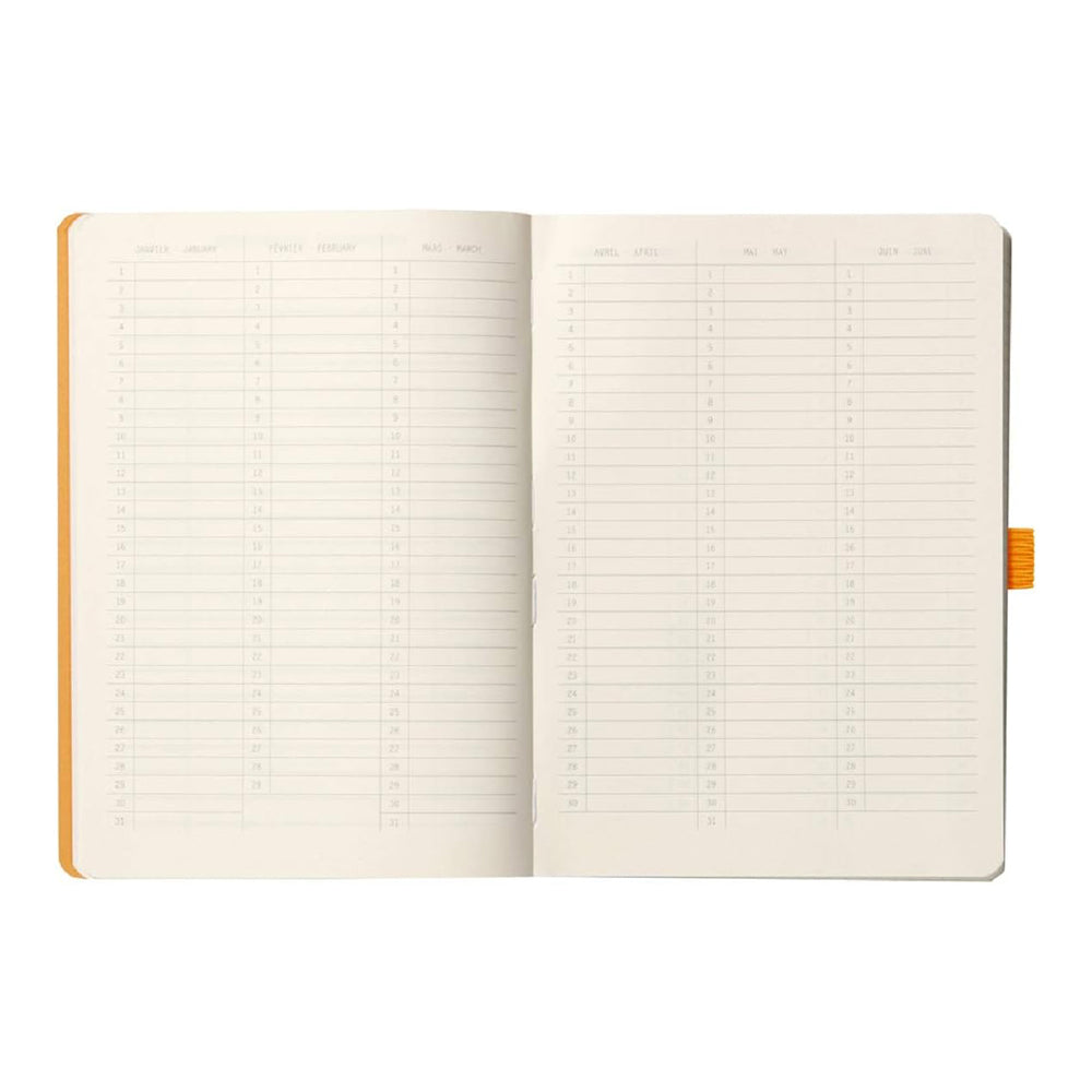 RHODIArama GoalBook A5 5x5 Sq Beige