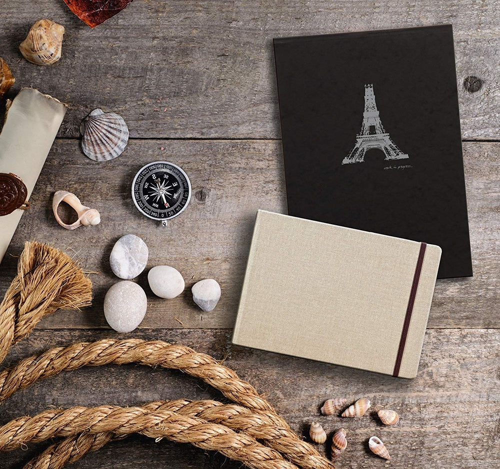 CLAIREFONTAINE Goldline Travel Album Natural Canvas 15X15cm 18 Default Title