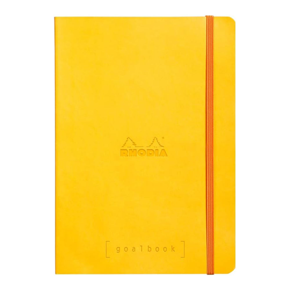 RHODIArama Goalbook A5 Ivory Dot Soft-Daffodil Yellowel