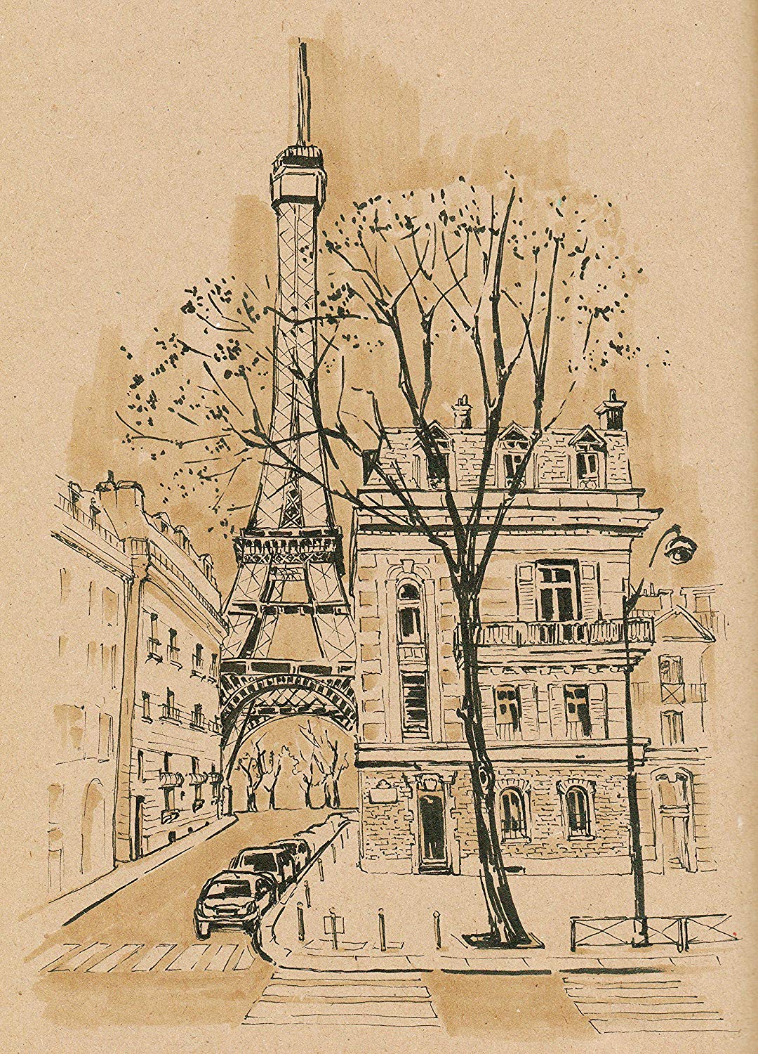 CLAIREFONTAINE Kraft Wirebound Album A5 90g 60s Brown Default Title