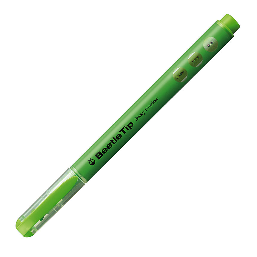 KOKUYO Beetle Tip 3-Way Highlighter Green Default Title