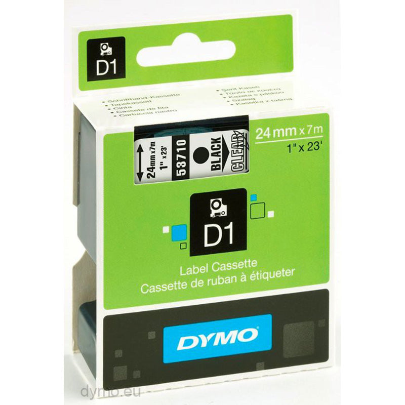 DYMO Label Manager Tape D1 24mmx7M Black on Clear