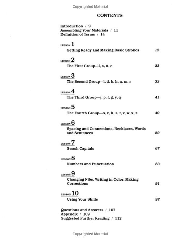 Calligraphy in 10 Easy Lessons ELEANOR WINTERS Default Title