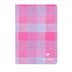 CLAIREFONTAINE Madras 11x17cm Ruled Blue-Pink
