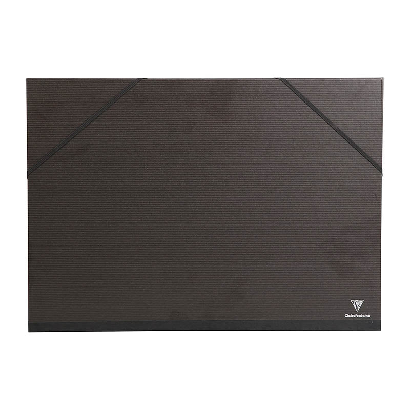 CLAIREFONTAINE Kraft Art Folders With Elastics A2 47x62cm Black Default Title