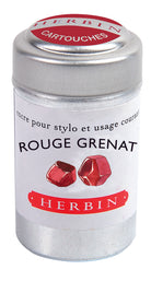 JACQUES HERBIN La Perle des Encres Ink Cartridges 6s Rouge Grenat Default Title