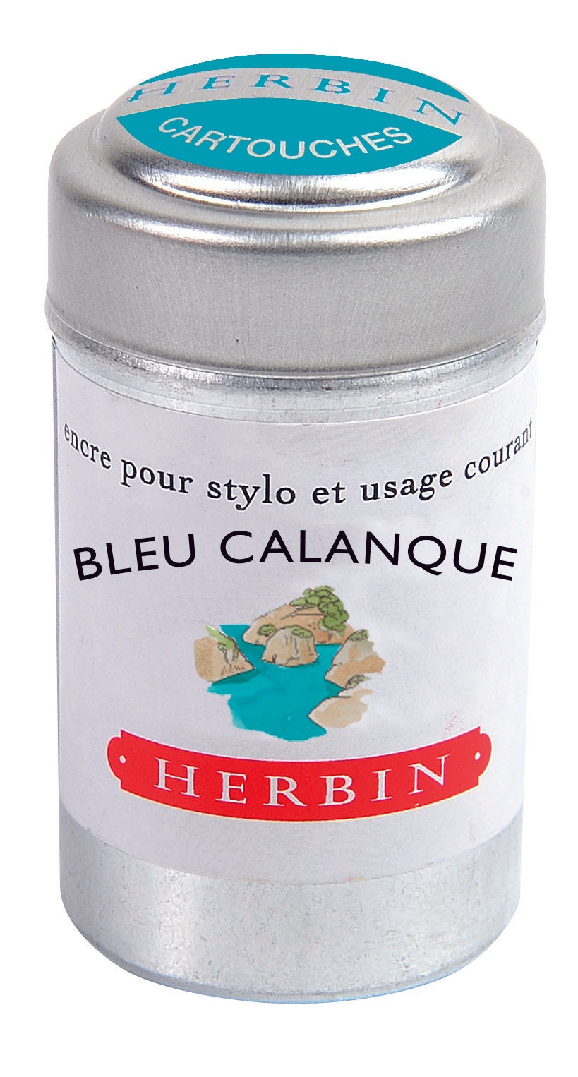 J.HERBIN LPDE Ink Cartridges 6s Bleu Calanque Default Title