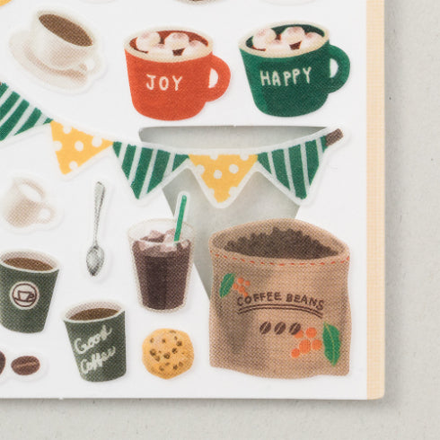 MIDORI Sticker Marché 2374 Coffee