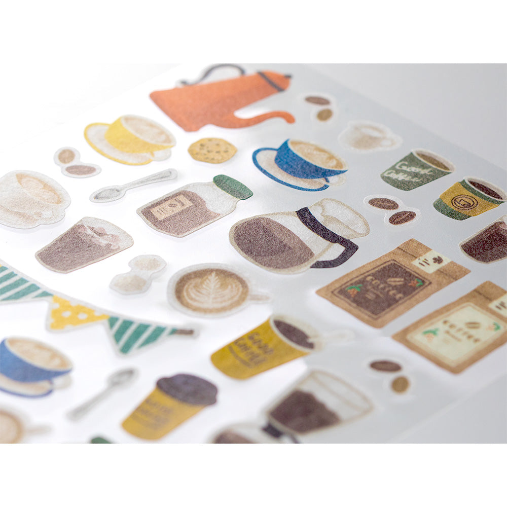 MIDORI Sticker Marché 2374 Coffee