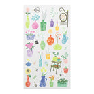 MIDORI Sticker Marché 2376 Flower Vase