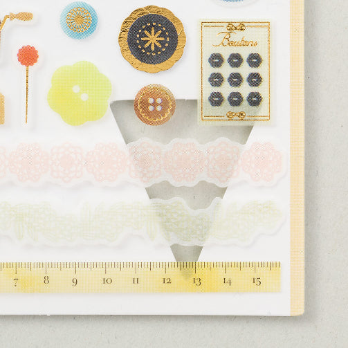 MIDORI Sticker Marché 2381 Sewing Set