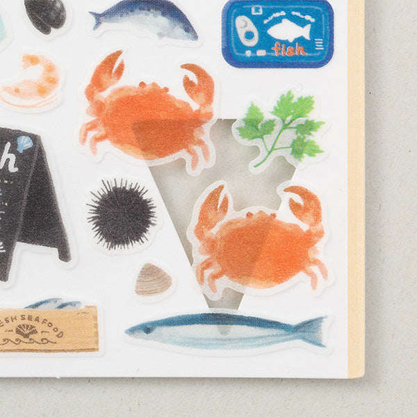 MIDORI Sticker Marché 2365 Seafood